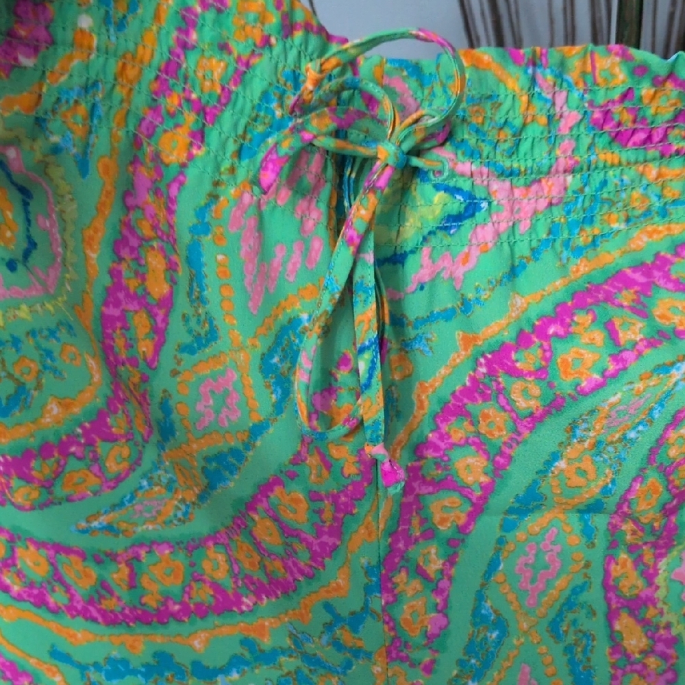 Lauren Ralph Lauren Paisley Wide-Leg Pants - Picture 3 of 8